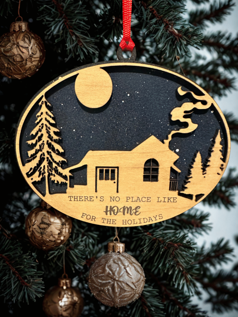 There's no place like home for the holidays ornament