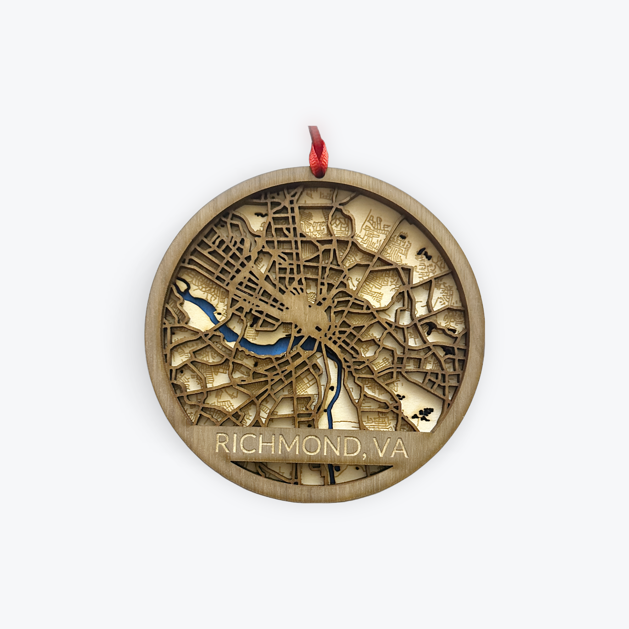 Richmond Map Ornament - Image 3