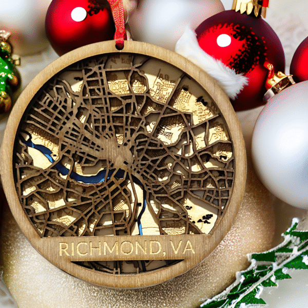 Richmond Map Ornament