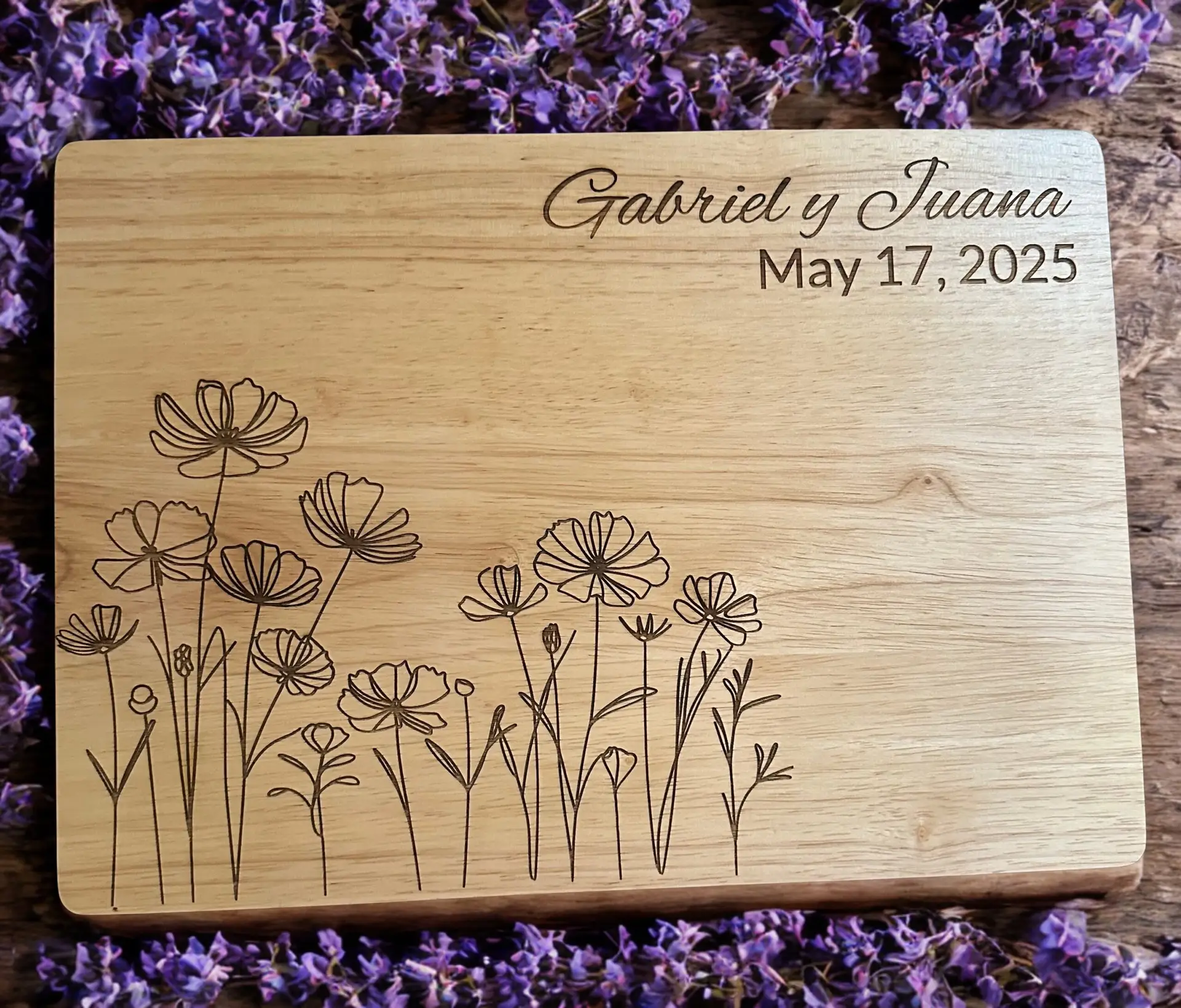 Personalized Rubberwood Board