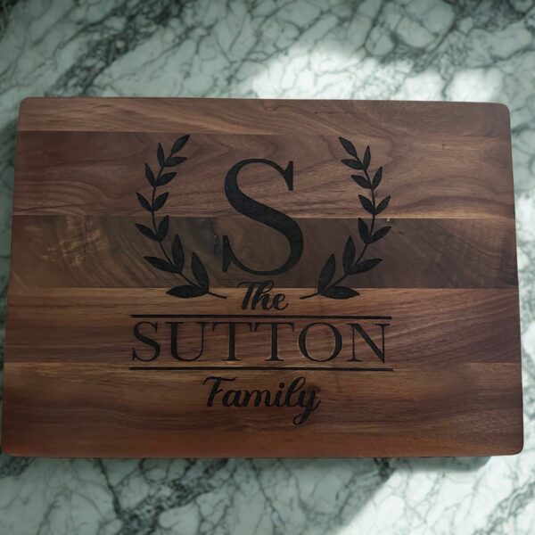 Personalized Walnut Cutting Board